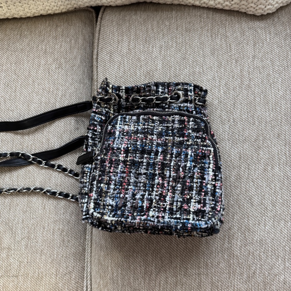 Small Tweed Backpack Zara - Picture 3 of 4